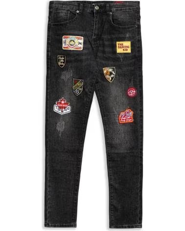 OVER STREET VAQUERO NEGRO GASTADO DANCING KID PATCHED PANT VARIOS COLORES