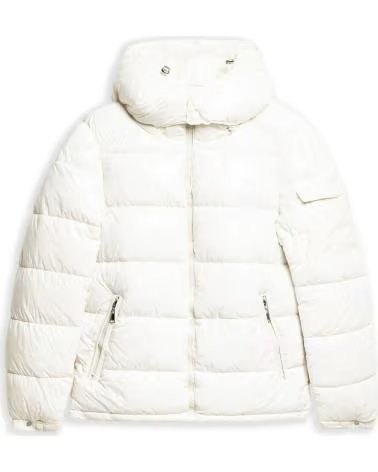 OVER STREET ABRIGO SATIN PADDED JACKET BLANCO