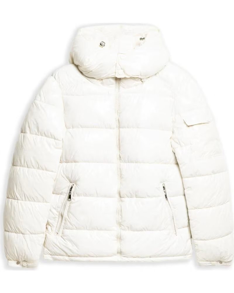OVER STREET ABRIGO SATIN PADDED JACKET BLANCO