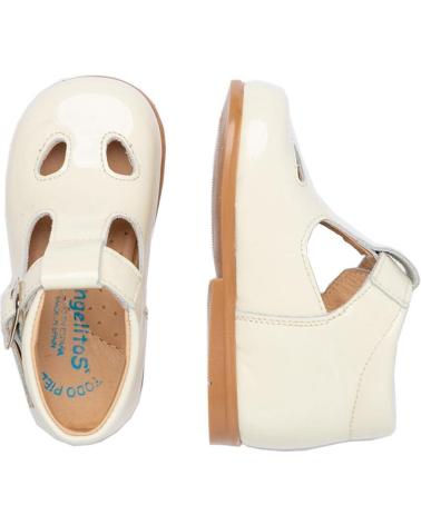 Schuhe für Junge ANGELITOS PEPITO NAPA PIEL 630 BEIGE