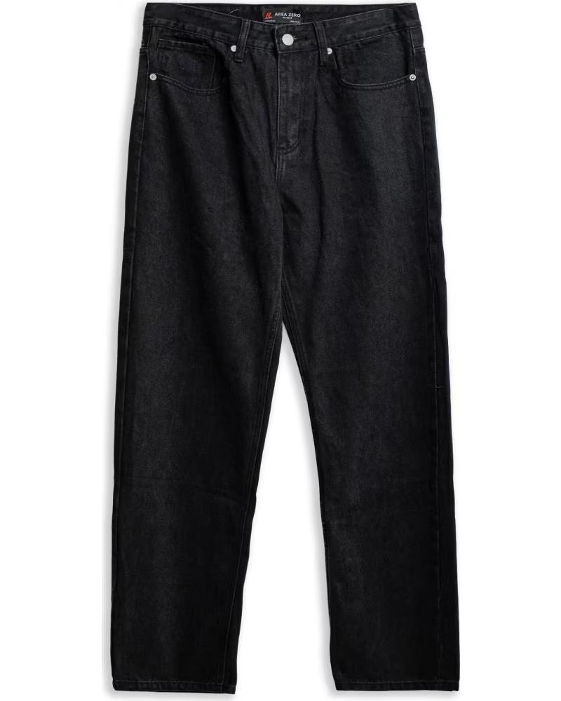 OVER STREET PANTALON VAQUERO WIDE LEG SIMPLE PANT NEGRO