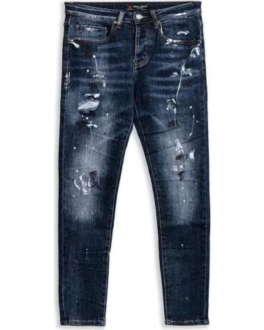 AREA ZERO Vaqueros Jeans Jc8050B76 en negro para unisex MOJADO GASTADO