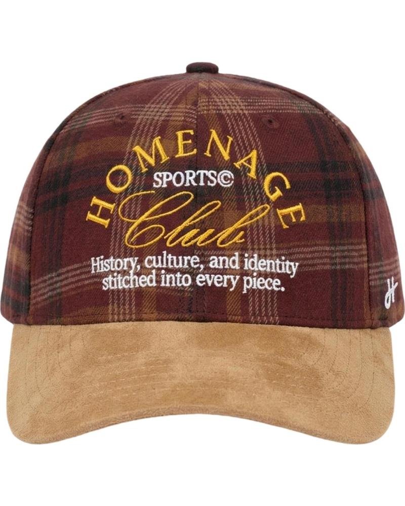 HOMENAGE GORRA SPORTS CLUB GRANATE CUADROS - REF: 1179786 ROJO