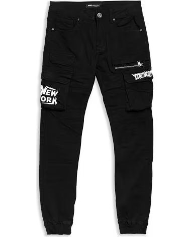 OVER STREET PANTALON DENIM WEAR SIDE POCKETS PANT NEGRO
