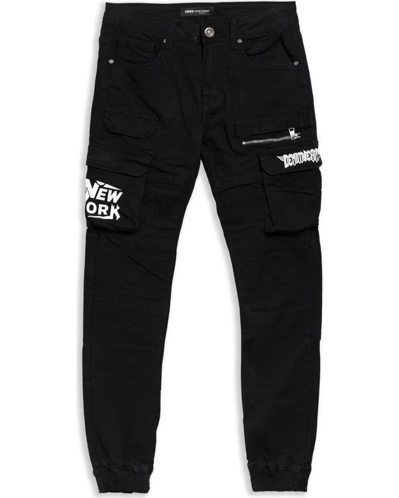 OVER STREET PANTALON DENIM WEAR SIDE POCKETS PANT NEGRO