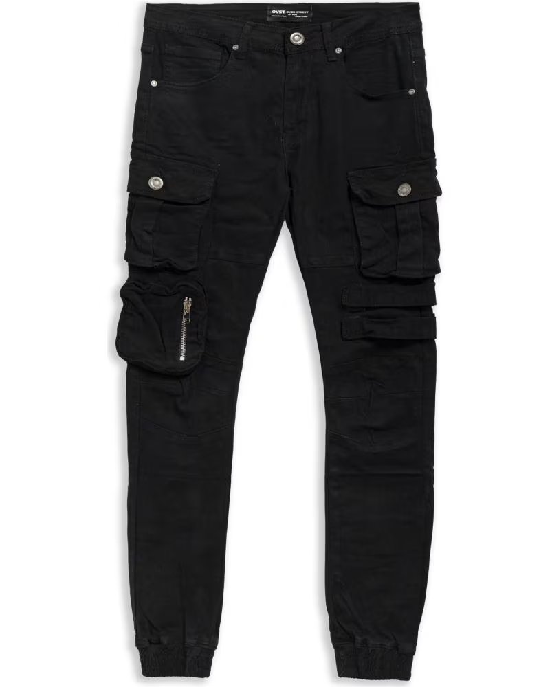 OVER STREET PANTALON ZIPPED SIDE POCKETS PANT NEGRO