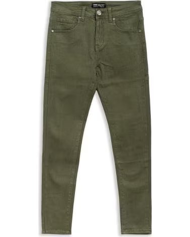 OVER STREET PANTALON SLIM FIT BASIC PANT VERDE