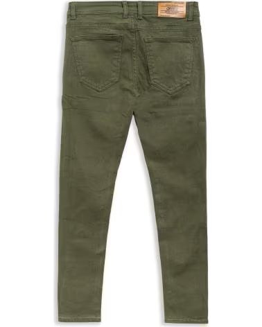 OVER STREET PANTALON SLIM FIT BASIC PANT VERDE