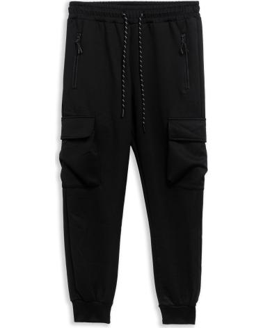 OVER STREET PANTALON POLY TECH TRACKPANT NEGRO