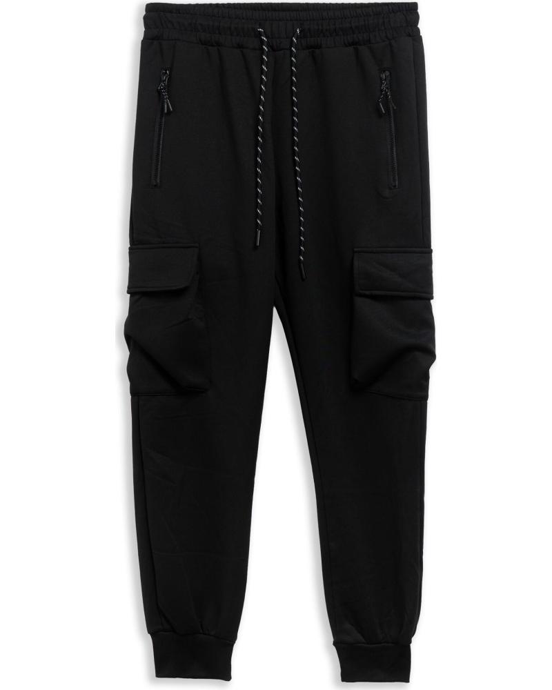 OVER STREET PANTALON POLY TECH TRACKPANT NEGRO