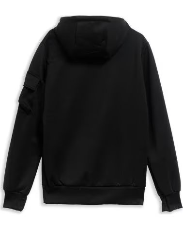 OVER STREET CHAQUETA NEGRA POLY TECH ARM POCKET TRACKJACKET NEGRO