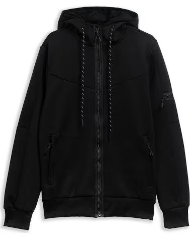 OVER STREET CHAQUETA NEGRA POLY ARM POCKET TRACKJACKET NEGRO