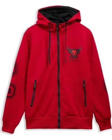 OVER STREET CHAQUETA ROJA BULL POLY TRACKJACKET ROJO