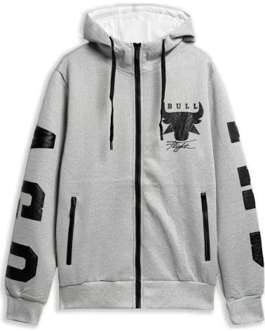 OVER STREET CHAQUETA BULL FLIGHT TRACKJACKET GRIS