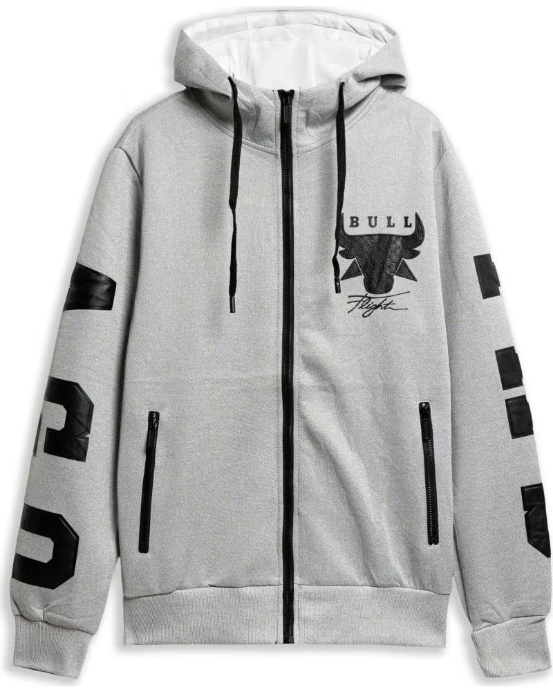 OVER STREET CHAQUETA BULL FLIGHT TRACKJACKET GRIS
