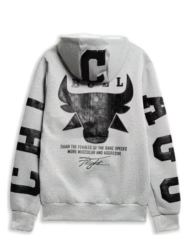 OVER STREET CHAQUETA BULL FLIGHT TRACKJACKET GRIS