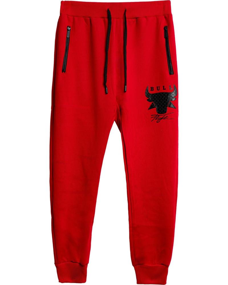OVER STREET PANTALON BULL FLIGHT TRACKJACKET ROJO