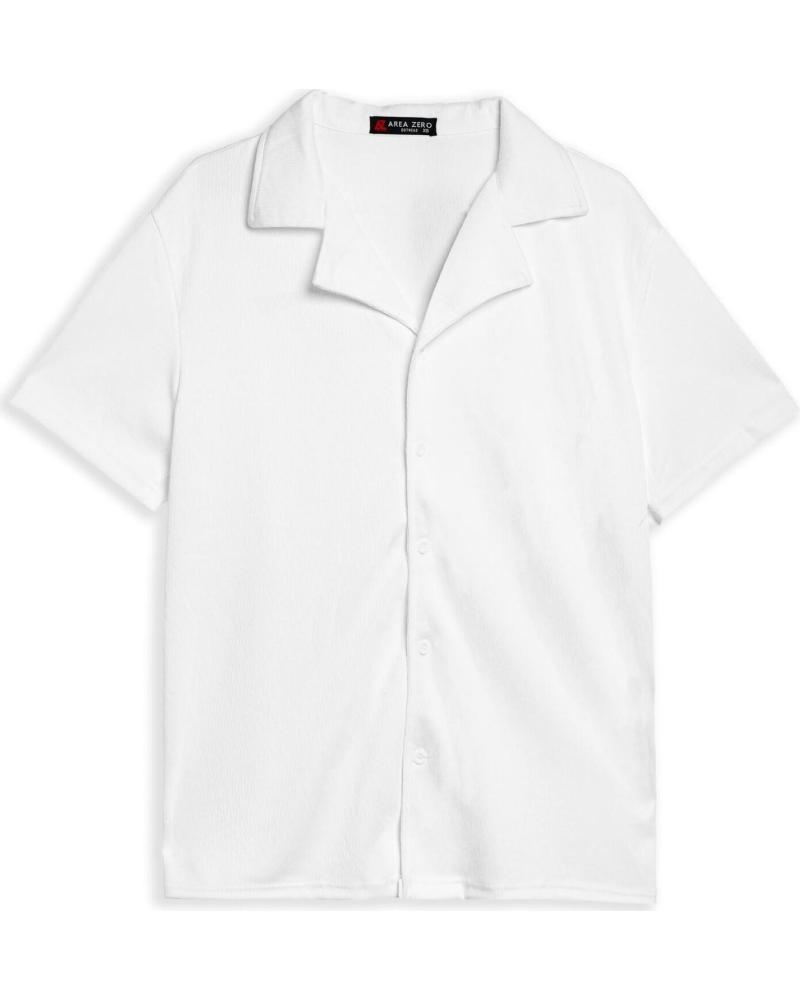 OVER STREET CAMISA AREA ZERO BLANCA STRIPPED SHIRT BLANCO