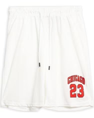 AREA ZERO Bermudas Chicago 23 en blanco para hombre BLANCO
