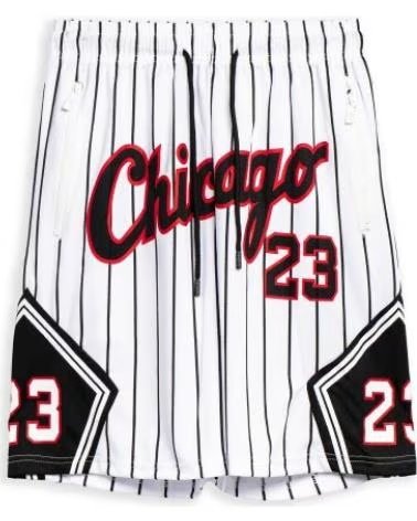 OVER STREET BERMUDA AREA ZERO BLANCA CHICAGO 23 PINSTRIPE SHORT BLANCO