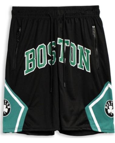 OVER STREET BERMUDA AREA ZERO NEGRA BOSTON CLOVERS LOW BAND SHORT NEGRO