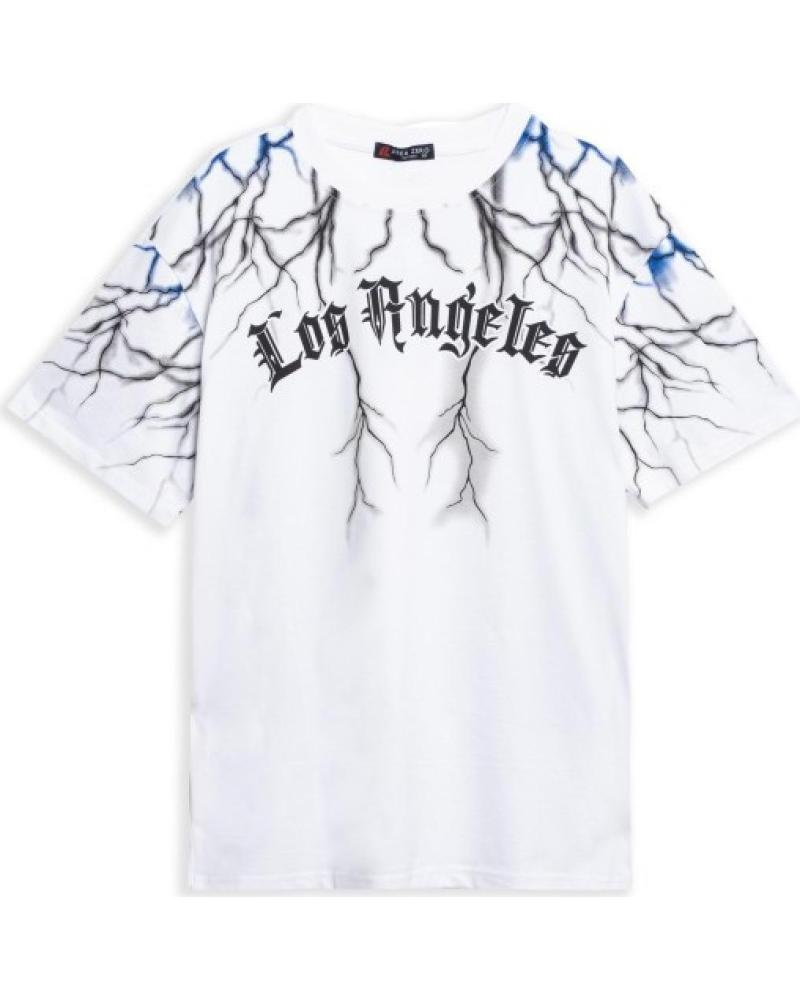 OVER STREET CAMISETA AREA ZERO BLANCA LOS ANGELES THUNDER BACK WINGS TEE BLANCO