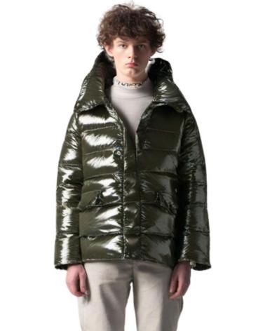 OVER STREET CAZADORA AREA ZERO SHINNY PADDED JACKET VERDE