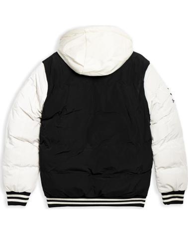 OVER STREET CAZADORA AREA ZERO NEGRA NEW STYLE REVERSIBLE VARSITY JACKET NEGRO