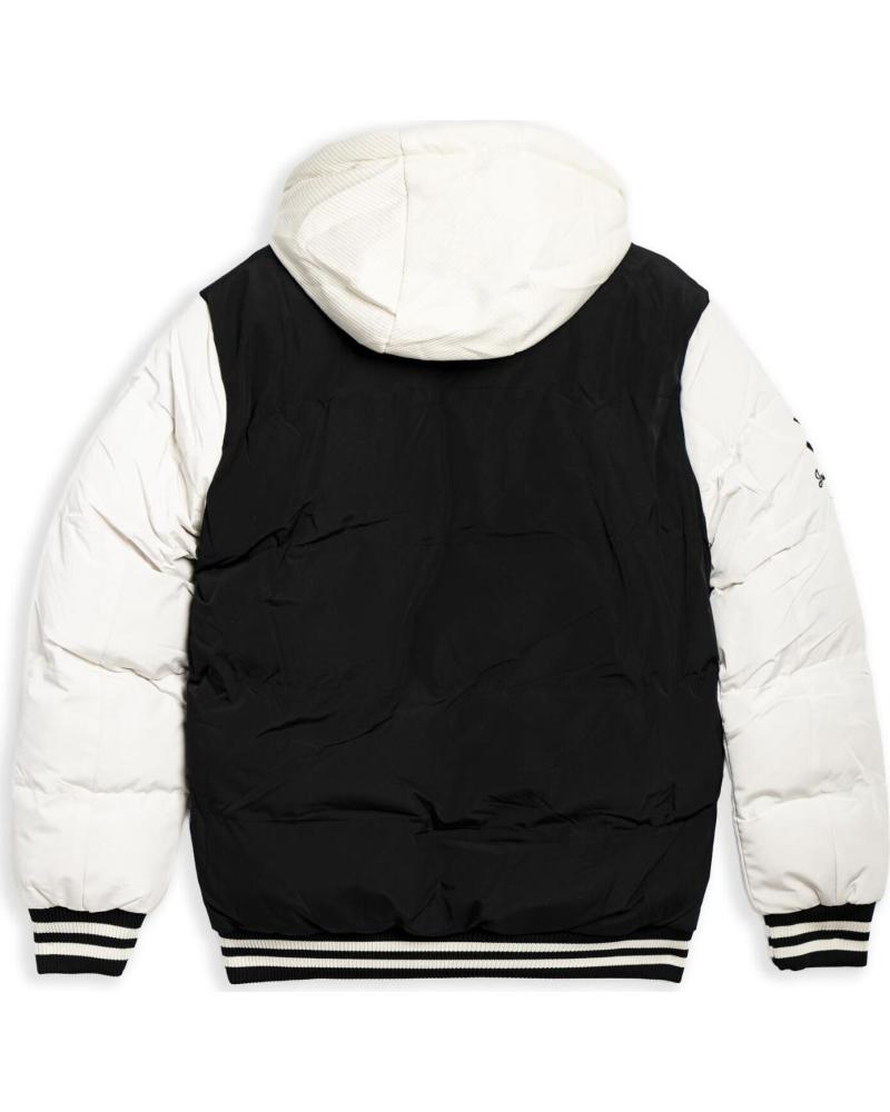 OVER STREET CAZADORA AREA ZERO NEGRA NEW STYLE REVERSIBLE VARSITY JACKET NEGRO