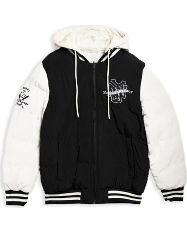 OVER STREET CAZADORA AREA ZERO NEGRA NEW STYLE REVERSIBLE VARSITY JACKET NEGRO