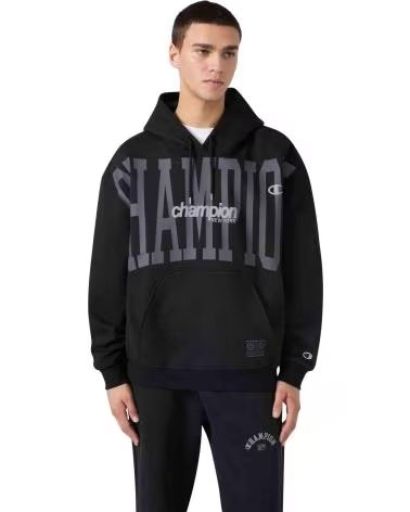 ROCHESTER FELPA CON CAPPUCCIO CHAMPION URBAN CONTEMPORARY 1186080 NEGRO