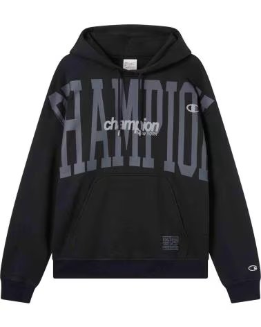 ROCHESTER FELPA CON CAPPUCCIO CHAMPION URBAN CONTEMPORARY 1186080 NEGRO