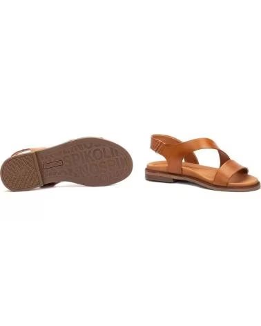 PIKOLINOS W3E-0652 DAMEN-SANDALEN AUS LEDER IN LEDERFARBE CUERO