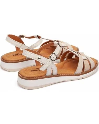 PIKOLINOS WOMEN´S SANDALS W9B-0789C1 CREAM LEATHER CREMA