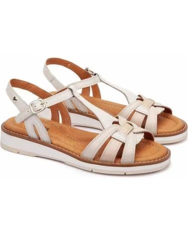 PIKOLINOS WOMEN´S SANDALS W9B-0789C1 CREAM LEATHER CREMA