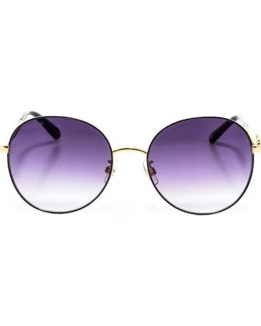 SWAROVSKI GAFAS DE SOL REDONDAS SK0244-K METAL NEGRO-DORADO
