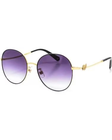 SWAROVSKI GAFAS DE SOL REDONDAS SK0244-K METAL NEGRO-DORADO