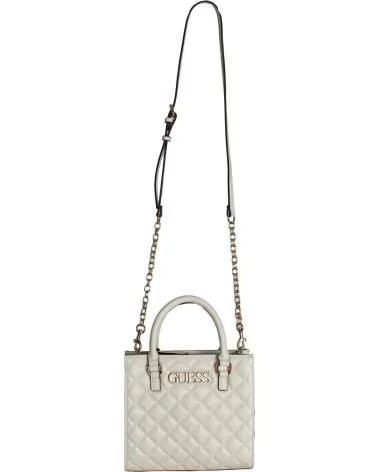 GUESS SMALL TOTE BAG ALAZNE HWALAZ-P3504 WHITE BLANCO