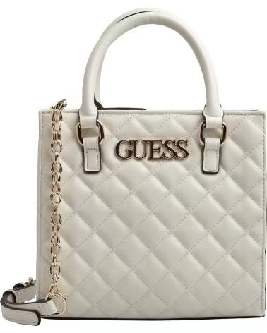GUESS SMALL TOTE BAG ALAZNE HWALAZ-P3504 WHITE BLANCO
