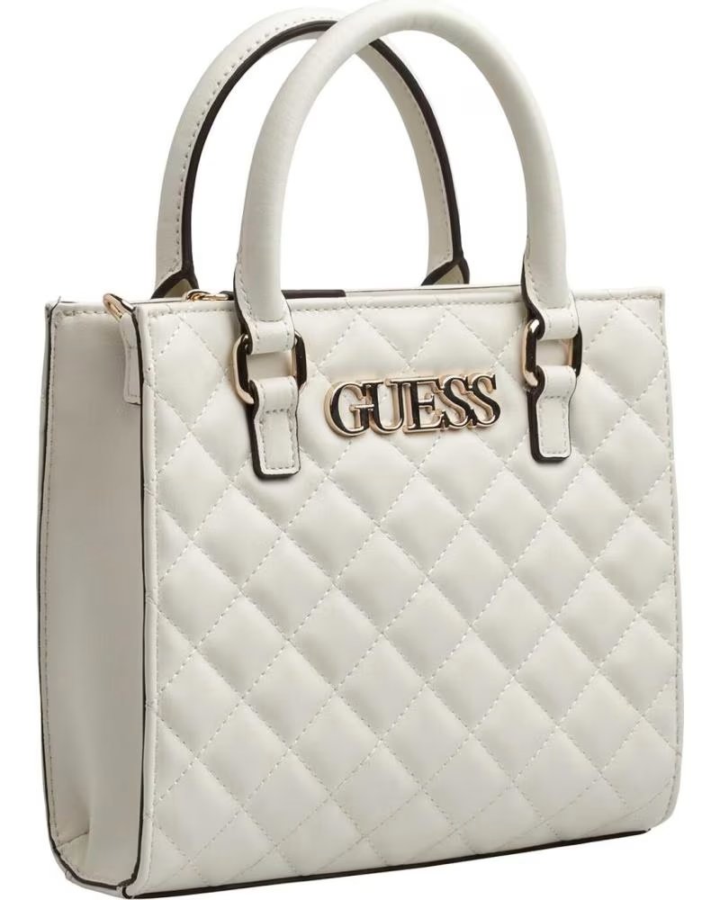 GUESS SMALL TOTE BAG ALAZNE HWALAZ-P3504 WHITE BLANCO