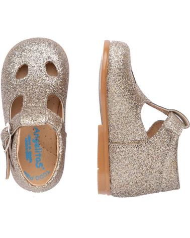 girl and boy shoes ANGELITOS PEPITO PURPURINA 633 PLATINO