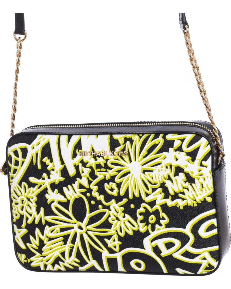 MICHAEL KORS BANDOLERA JET SET GRAFFITI 35T9GF7C3T NEGRO-VERDE