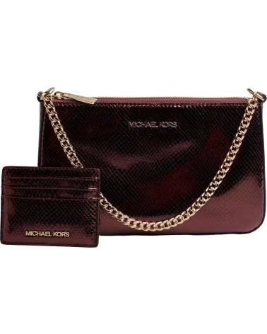 MICHAEL KORS SET BORSA A MANO E PORTACARTE 35F4GGZD6M BORDEAUX BURDEOS