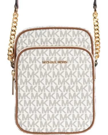 MICHAEL KORS BOLSO BANDOLERA JET SET CON ESTAMPADO DE MONOGRAMA