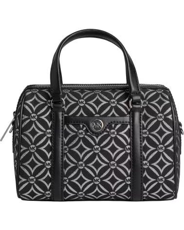 MICHAEL KORS BOLSA TIRACOLO JET SET TRAVEL DUFFLE 35F4STFC1J PRETO-PRATEADO NEGRO-PLATEADO