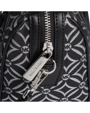 MICHAEL KORS BOLSA TIRACOLO JET SET TRAVEL DUFFLE 35F4STFC1J PRETO-PRATEADO NEGRO-PLATEADO