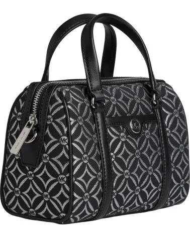 MICHAEL KORS BOLSA TIRACOLO JET SET TRAVEL DUFFLE 35F4STFC1J PRETO-PRATEADO NEGRO-PLATEADO