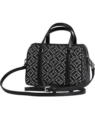 MICHAEL KORS BOLSA TIRACOLO JET SET TRAVEL DUFFLE 35F4STFC1J PRETO-PRATEADO NEGRO-PLATEADO