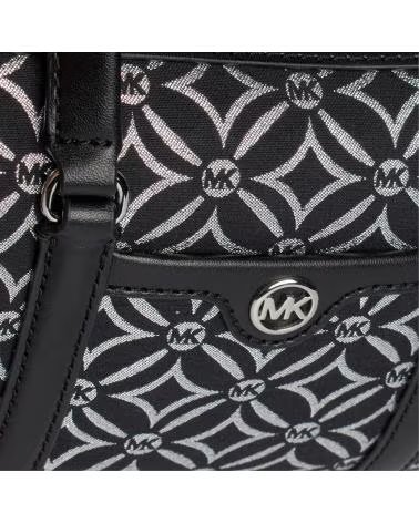 MICHAEL KORS BOLSA TIRACOLO JET SET TRAVEL DUFFLE 35F4STFC1J PRETO-PRATEADO NEGRO-PLATEADO