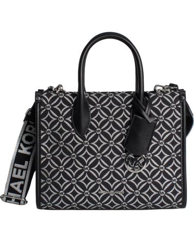 MICHAEL KORS BOLSO CRUZADO MIRELLA PEQUENO 35F4S7ZC5J NEGRO-PLATEADO